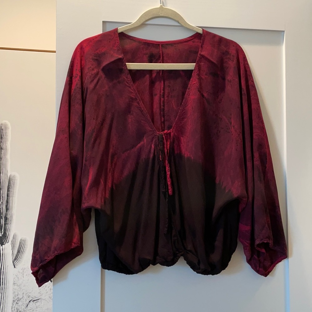 Blue Life Tie Dye Blouse